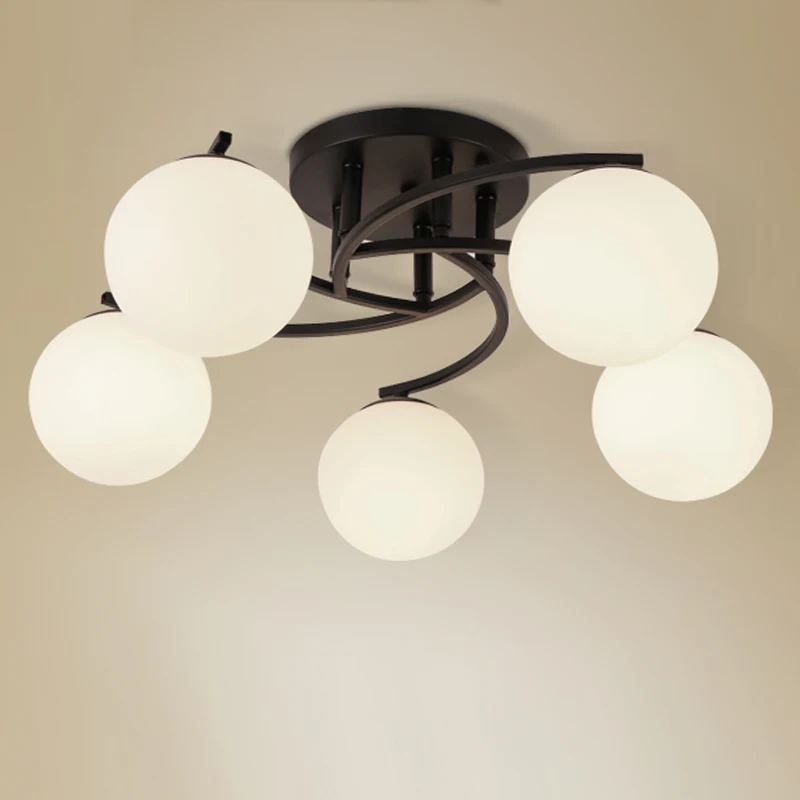 Современная модная длинная Потолочная люстра черного и золотого цвета подвесная