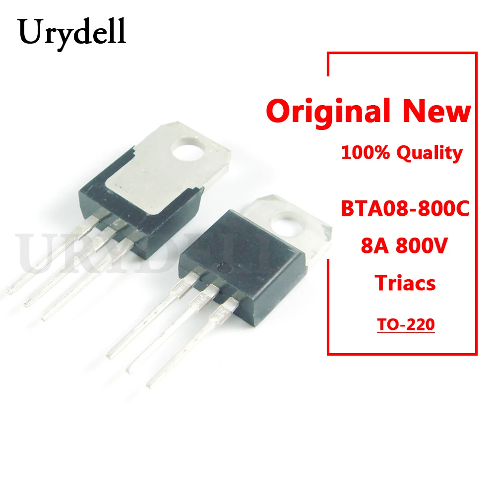 5 шт. BTA08 800C 8A 800V симисторов 220 Новый и оригинальный|Транзисторы| |