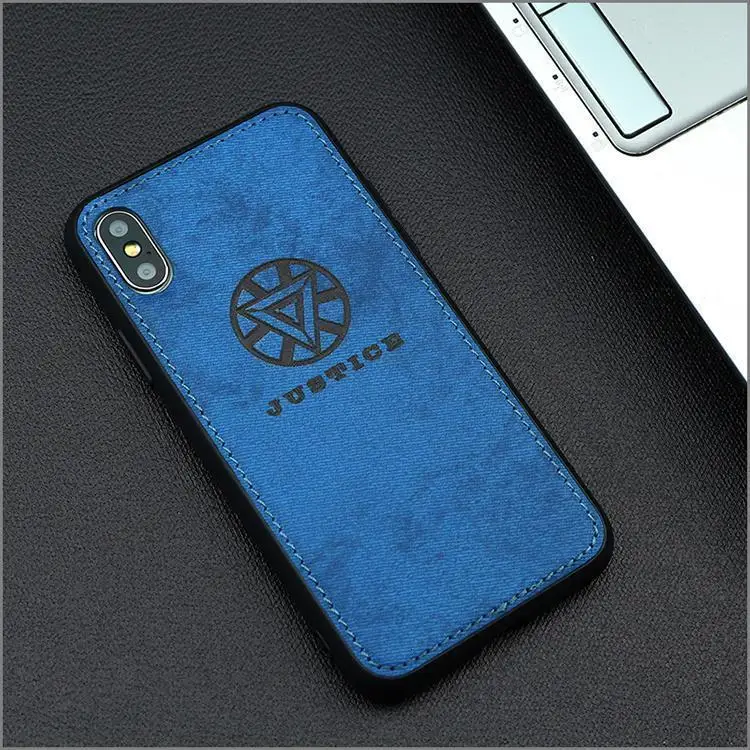 Марвел Мстители ткань чехол для телефона для Iphone 7 8 6 6s Plus X Xs Max Xr паук ткань мягкий чехол DC Вселенная холст силиконовый чехол