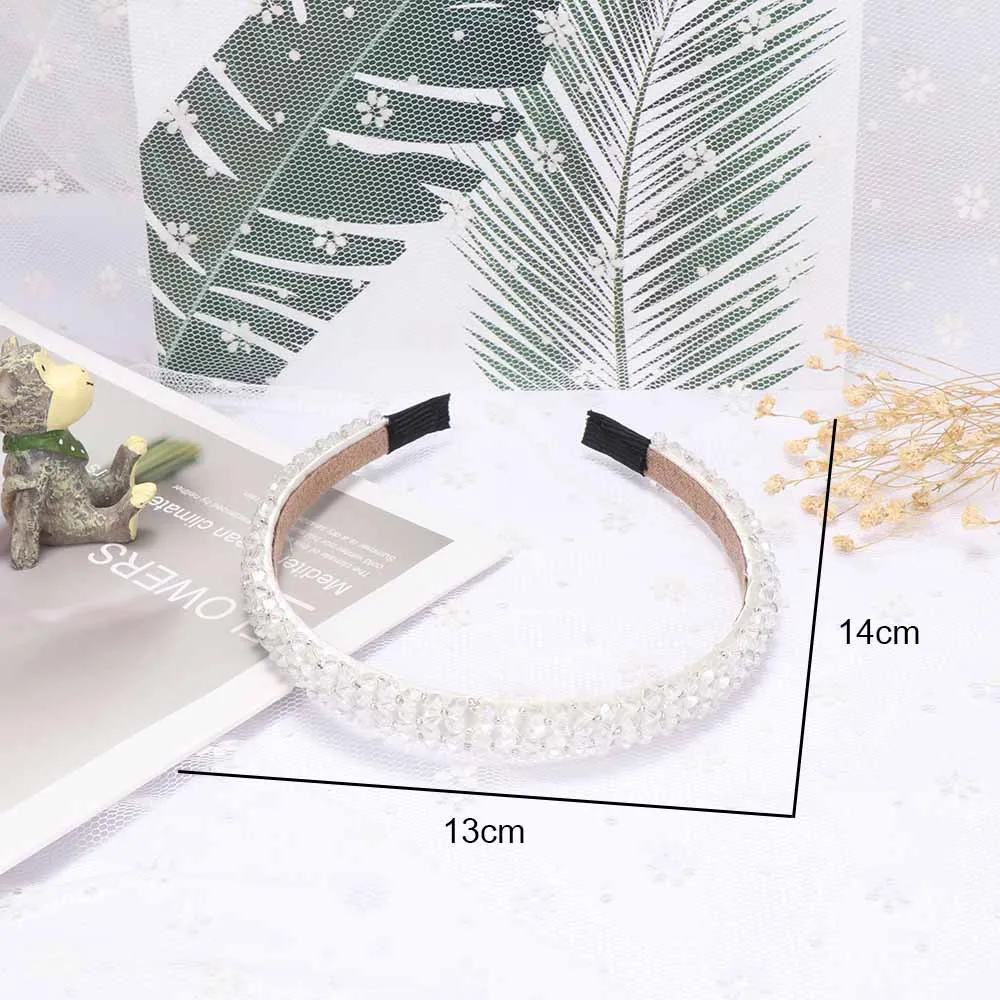 

Girls Shiny Rhinestone Hair Band Hair Hoop Sweet Multilayer Crystal Headbands Women Simple Hair Accessories Jewelry Gifts