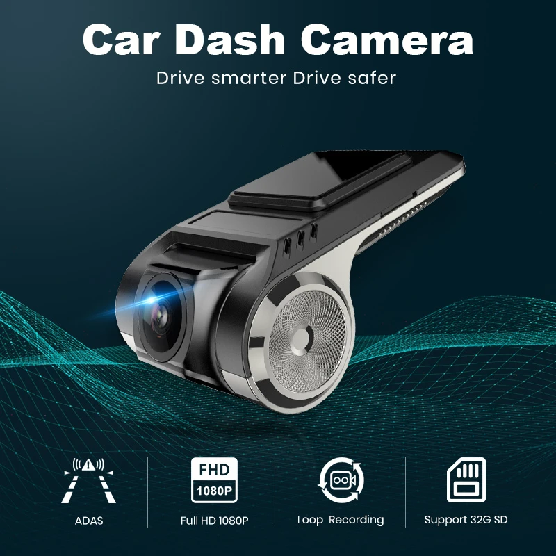 Автомобильный видеорегистратор камера 140 ° с ADAS FHD 1080P или 720 P ночное видение для