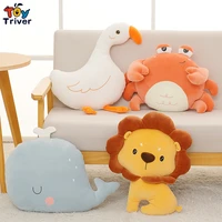 kawaii crab lion whale goose plush toys stuffed animals doll pillow cushion tissue boxes baby kids children girls birthday gifts
