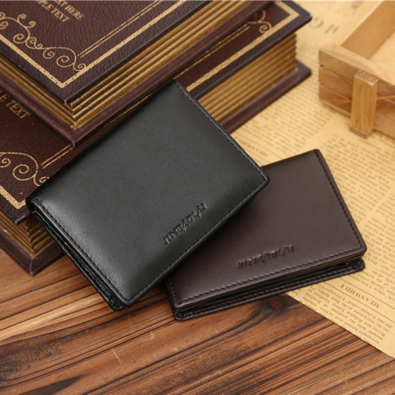 

RFID Wallet Men Small Bifold Faux Leather Pocket Money ID Credit Card Holder