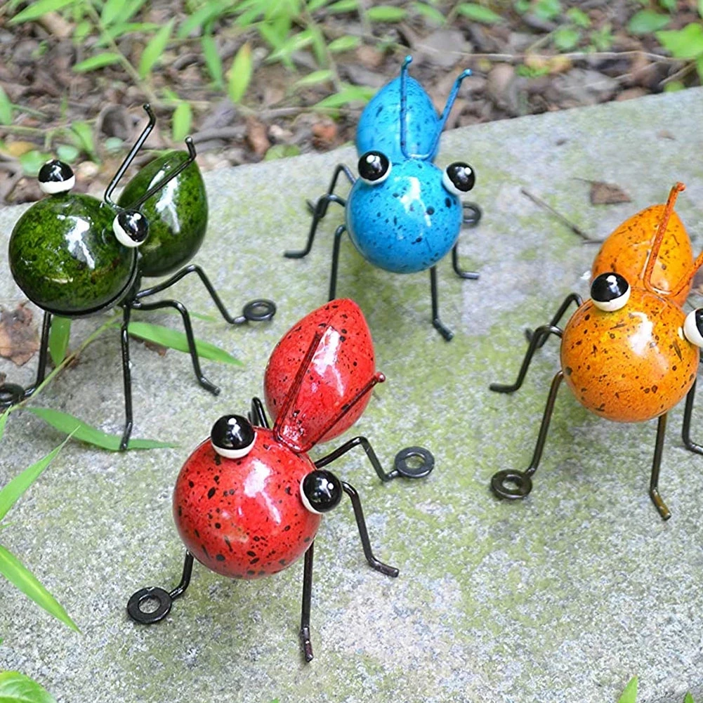 4 шт. новинка 2021 красочная милая искусственная скульптура Муравьиное украшение