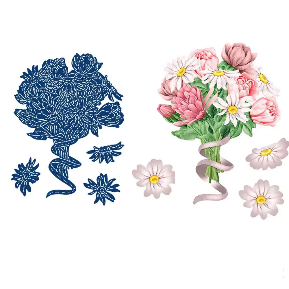 

Fragrant Celebration 2021 New Metal Cutting Dies Flower Cut Die Mold Scrapbook Paper Craft Knife Mould Decor Template DIY