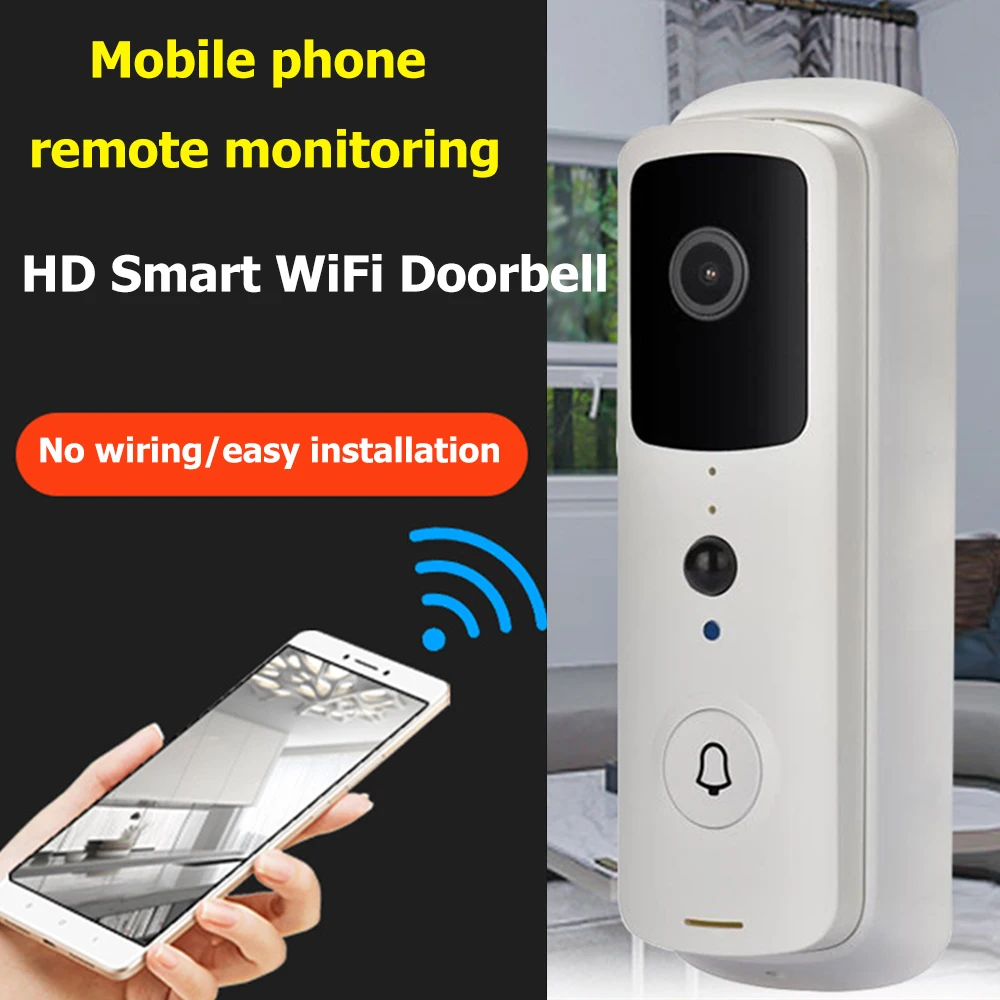 

WiFi Video Doorbell 1080P HD WIFI Doorbell Camera Intercom Outdoor 720P Wireless Smart Home Security Monitor IR Night Vision