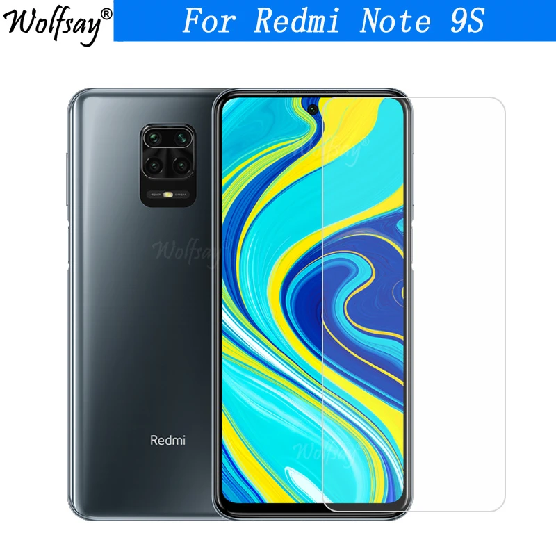 2pcs para Xiaomi redmi Nota 9S Cristal Para redmi Nota de pantalla de cristal templado 9S protector de vidrio protectora para Xiaomi redmi Nota 9S-0