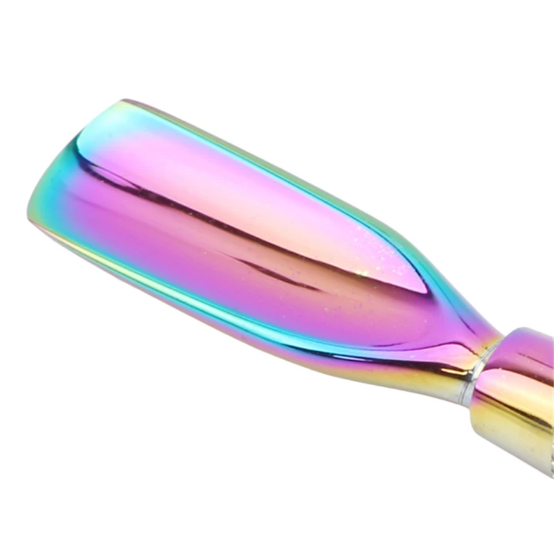 

Dual-Ended Chameleon Nail Cuticle Pusher Dead Skin Remover Rainbow Stainless Steel Manicure Pedicure Nail Art Tool 4 Patterns