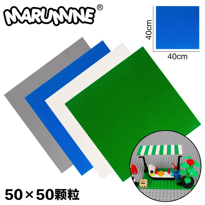 MARUMINE 50x50 Dots piastra di Base 5050 Building Blocks piastra di Base parti DIY Classic MOC