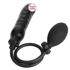 Надувная Анальная пробка, отдельный насос, нужен мужской массажер простаты, расширитель ануса, дилдо, анальный фаллоимитатор, Искусственный Мужской