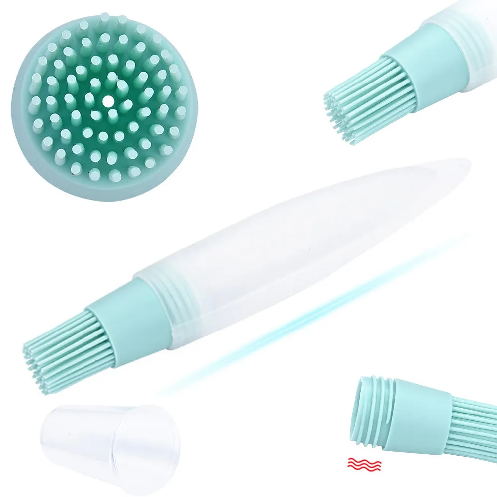 1 шт. силиконовая щетка для гриля портативная бутылка масла с кистью выпечки