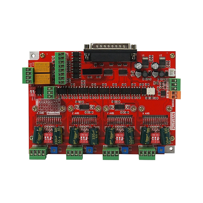 

CNC tools 4 axis stepper motor driver board NV8727 Engraving machine actuator for cnc router milling machine