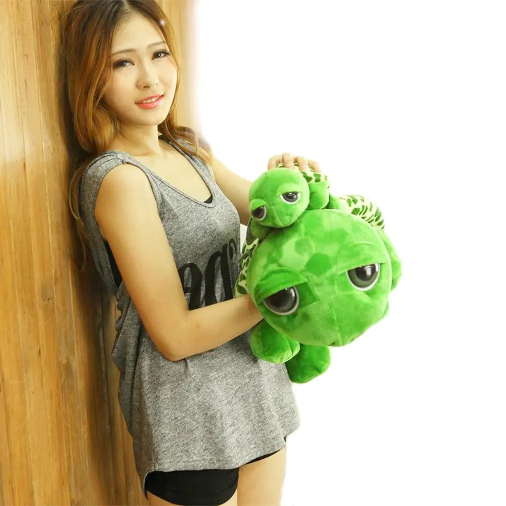 

20CM Green Turtle Soft Plush Big Eyes Stuffed Tortoise Turtle Animal Plush Baby Toy Flexible Cushion Doll Cute Toys Kids Gifts