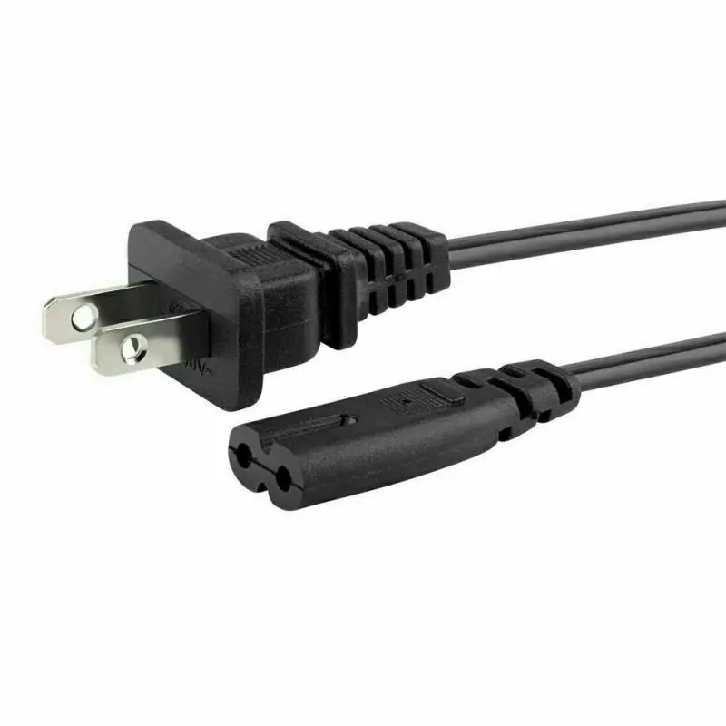 New 2 Pin Prong EU Cable Power Supply Cord Console Cord C7 Cable Figure 8 Power Cable For Samsung Power Supply XBOX PS4 Laptop