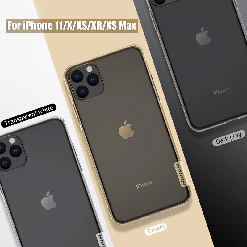 Чехол Nillkin для iPhone 11 Прозрачный мягкий силиконовый защитный чехол из ТПУ iphone 12 pro