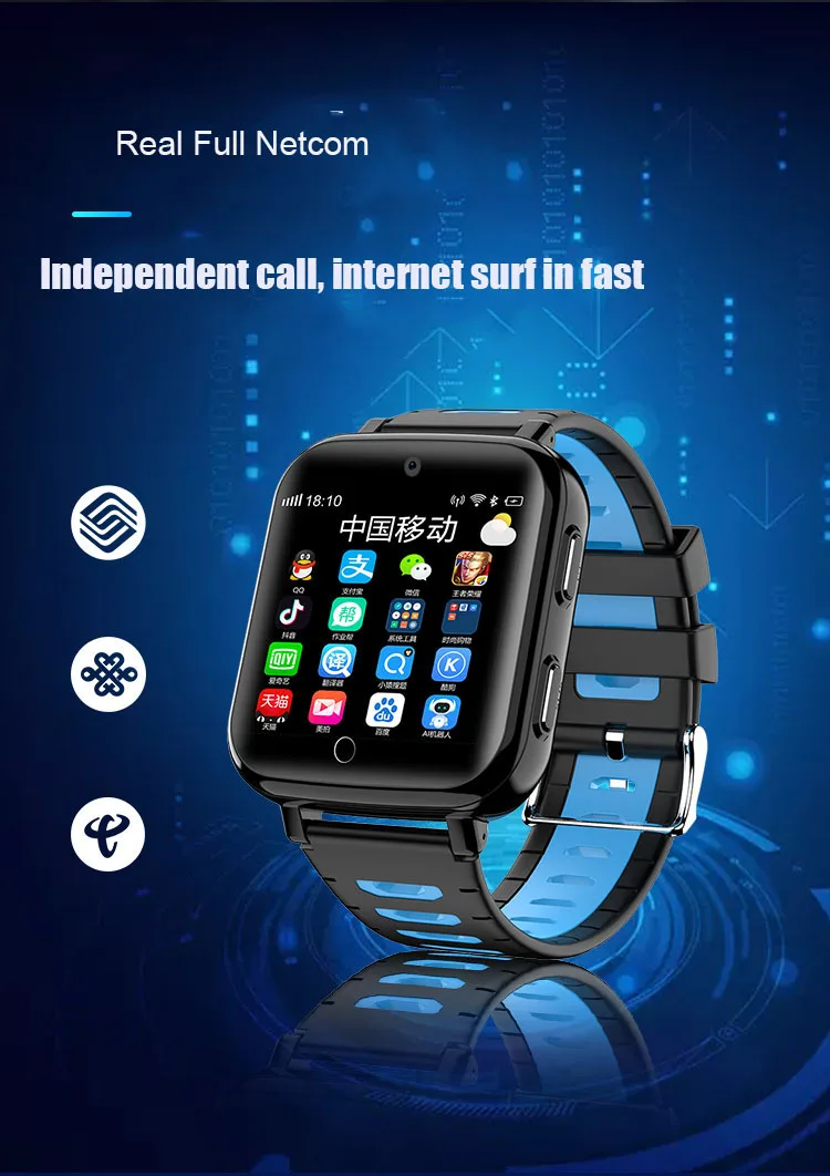 4G Смарт часы камера gps Wi-Fi ребенок студент Whatsapp Google Play Smartwatch видео вызов монитор трекер местоположение телефон часы