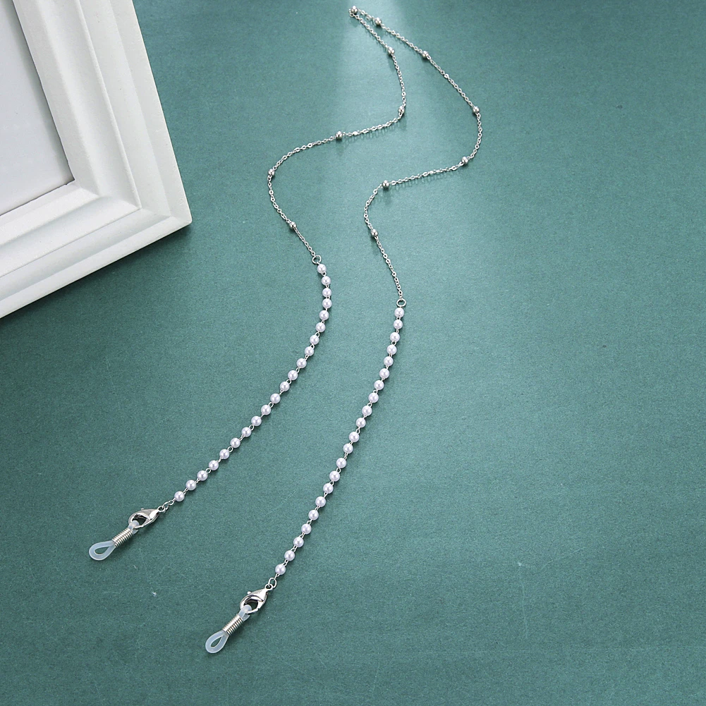 цепочка для очков Цепочка солнцезащитных Кристалл Жемчуг Бусины Очки Маска