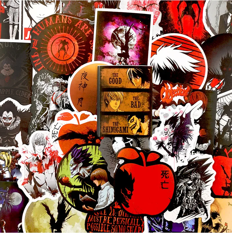 10/50 шт./упак. мультфильм триллер аниме DEATH NOTE водонепроницаемые наклейки для DIY