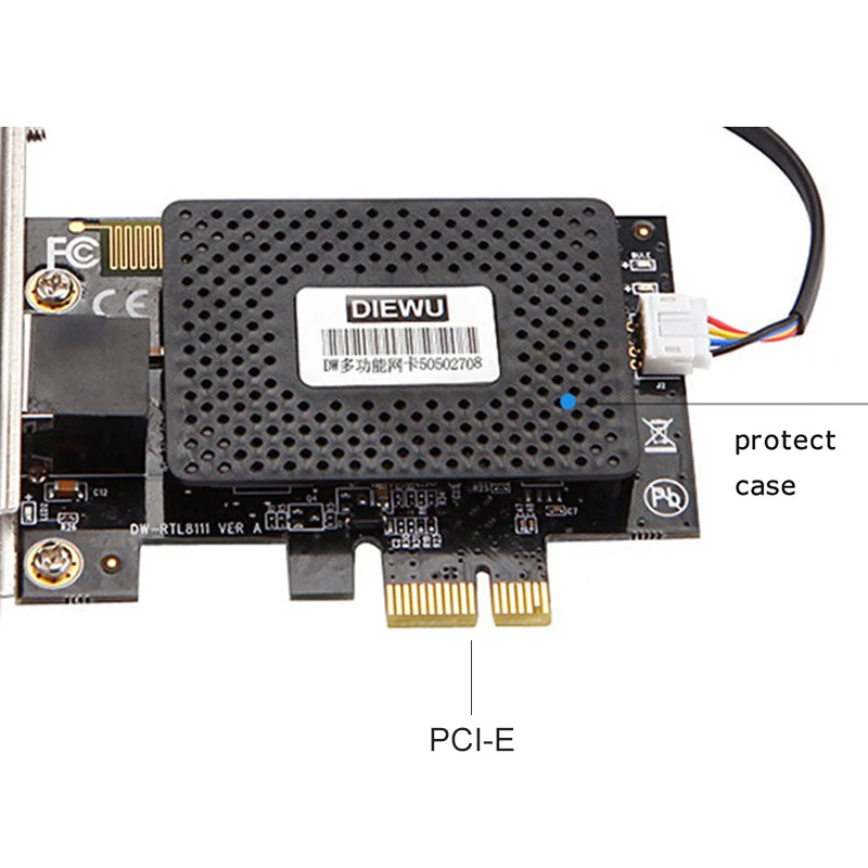 Многофункциональный 10/100/1000 Мбит/с PCI-E PCI Express RJ45 гигабитный сетевой карты с дистанционным управлением, чтобы включить/Off Настольный ПК