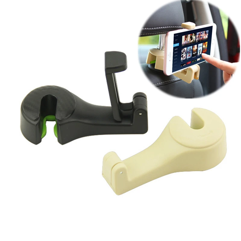 

Multifunction Car Phone Holder Bracket Auto Seat Back Hanger Hook Bag Holder For iPhone Xiaomi Universal Smartphones Accessories