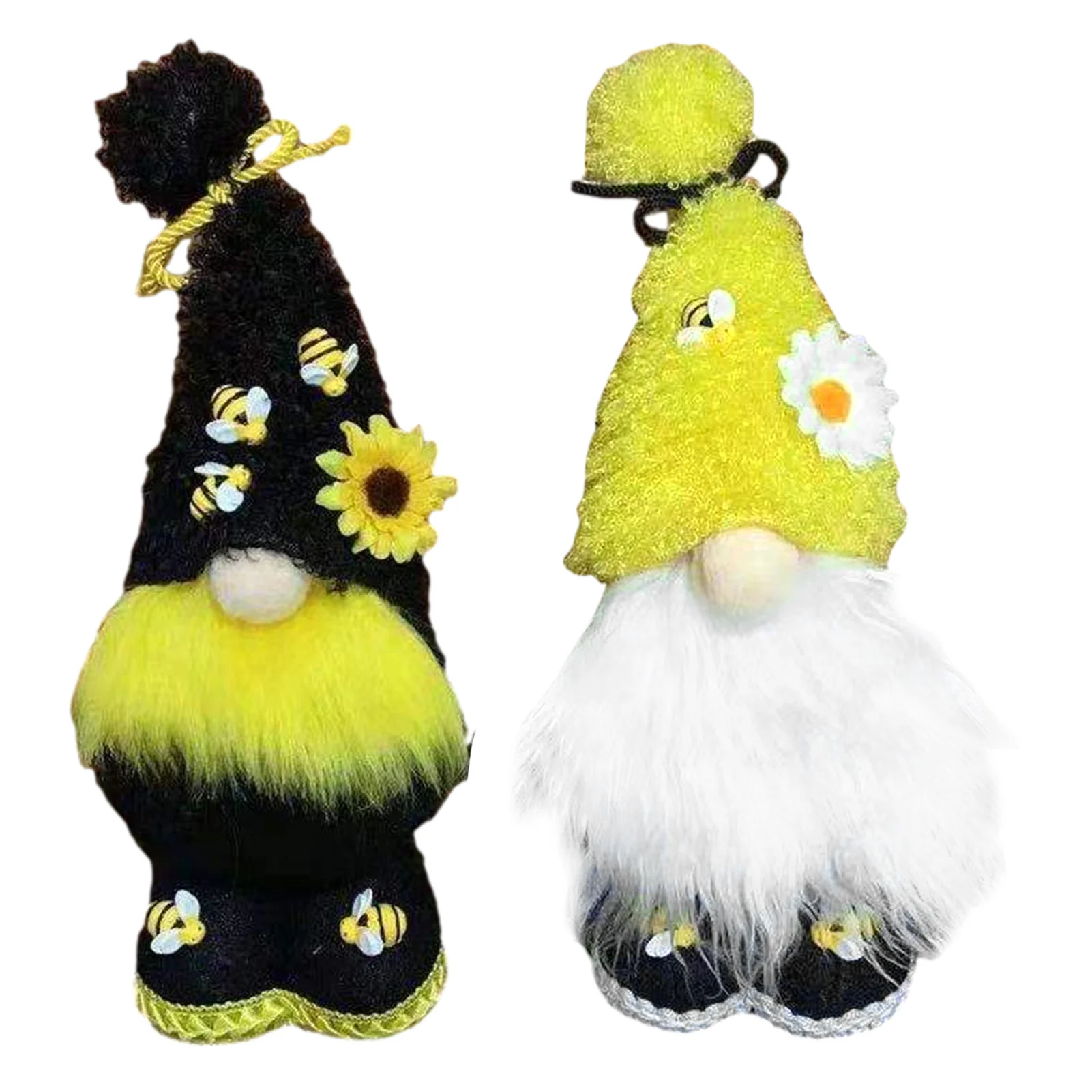 

Nordic Bumble Bee Gnome Lemon Faceless Doll Tree Hanging Ornament Doll Decorative Plush Doll Little Angel Pendent