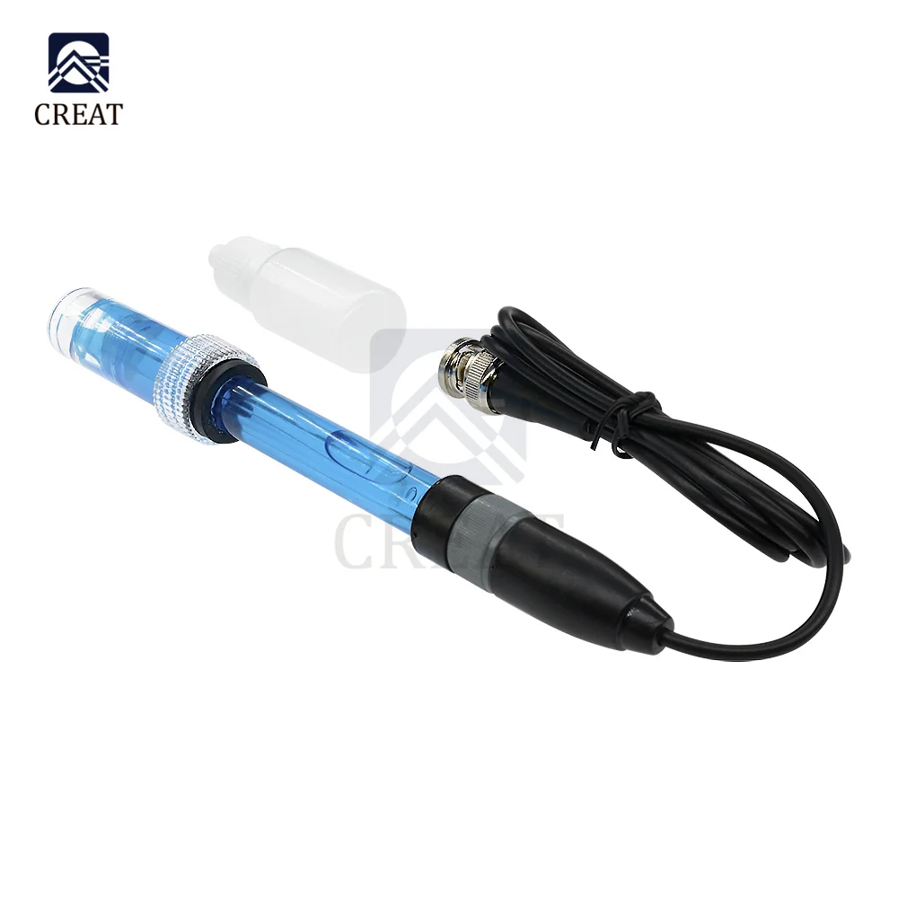 High Quality PH Electrode Probe Sensor BNC Connector for Aquarium Hydroponic Controller Meter gib 0-14pH New Arrival | Электронные