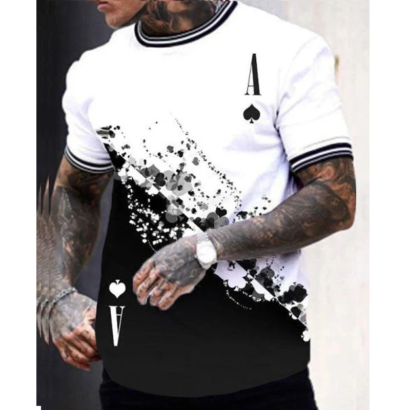 

Футболка мужская с 3D принтом, хлопок, модная свободная повседневная одежда, лето