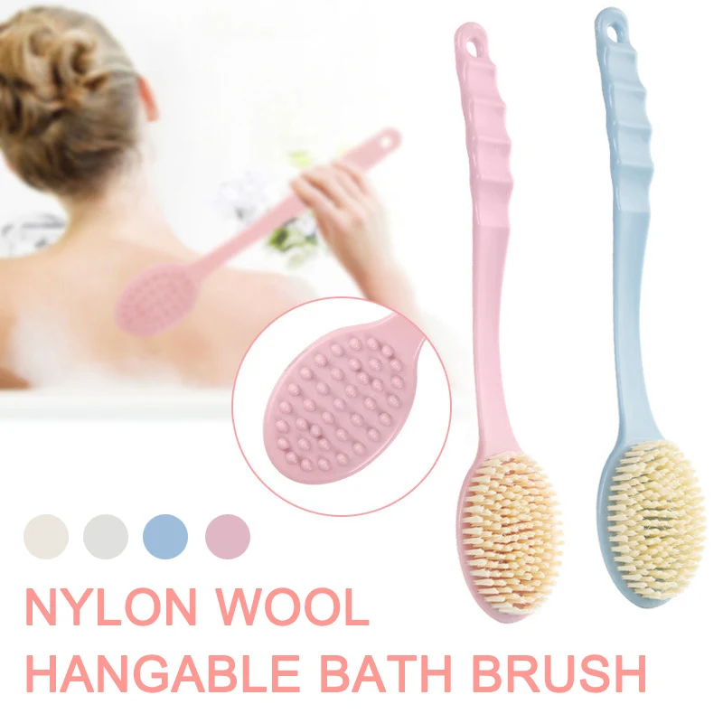 Заднюю часть тела скруббера очищающий скраб с длинной ручкой для душа и ванной