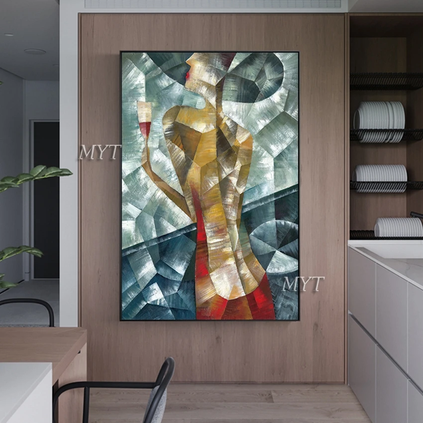 Украшение для дома ручная работа знаменитая абстрактная живопись маслом