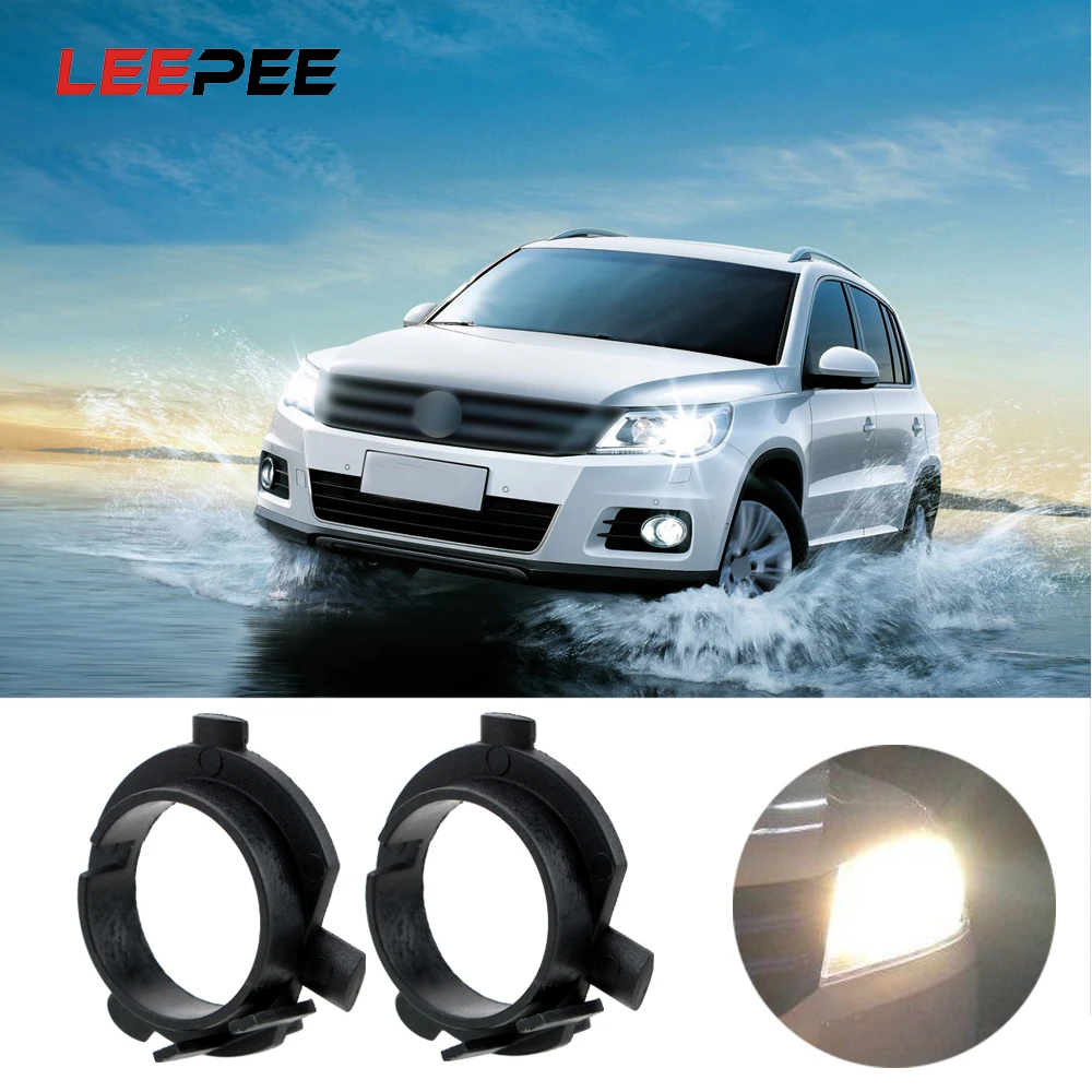 LEEPEE 2 шт. Автомобильный светодиодный адаптер база для KIA K4 K5 Sorento hyundai Veloster Santa Fe адаптер гнезд светодиодный фиксатор фар