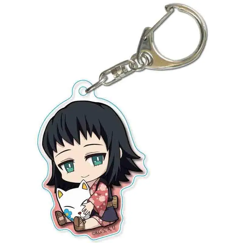 Брелки для ключей с аниме рассекающий демонов акриловые милые фигурки