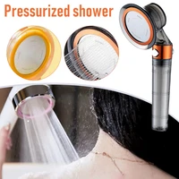 shower head filtration high pressure water handheld showerhead with filtration mineral stone beads for bathroom can csv