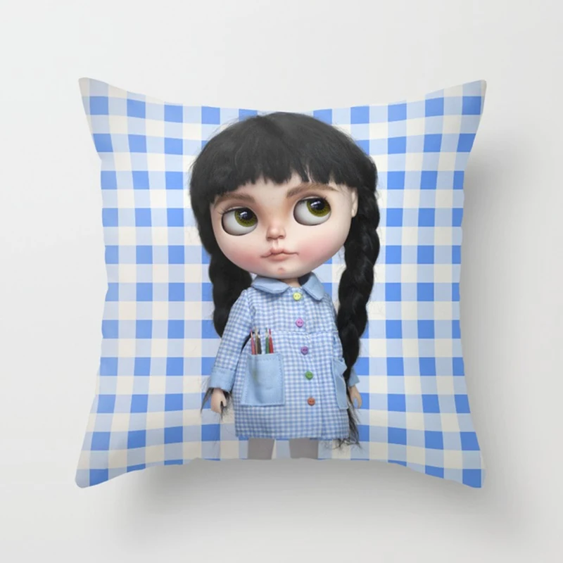 Горячая Распродажа для милых девочек мультяшная Подушка Чехол смешные девочки