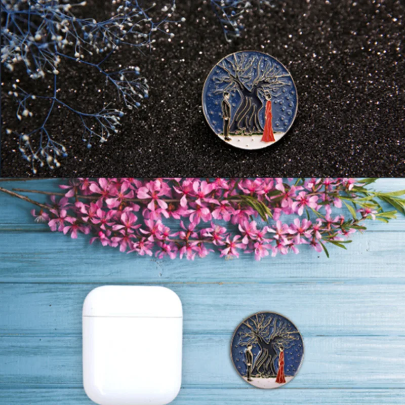 Женская Брошь лунное дерево в Корейском стиле|Броши| |