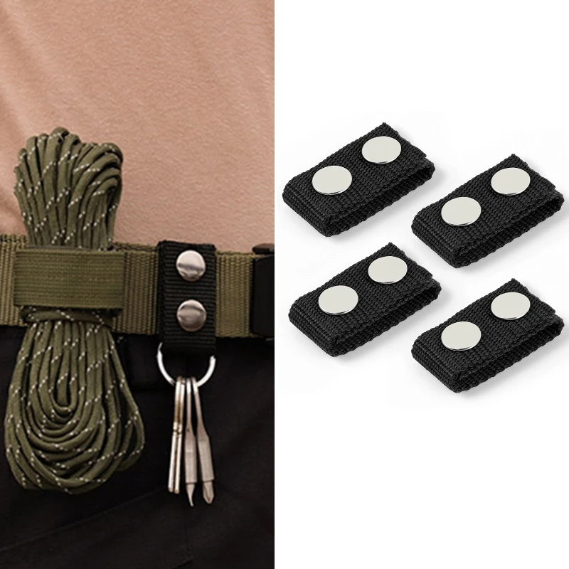 

4Pcs Tactical Belt Buckle Heavy Duty Belt Keeper Portable Webbing Strap Military Belt Equipment Accessories for Outdoor Sports