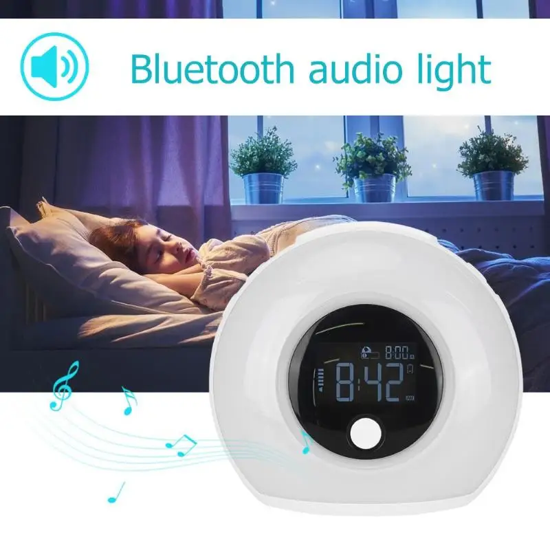 USB Диммируемый Bluetooth аудио светодиодный светильник перезаряжаемый прикроватный ночной Светильник для спальни Частотный диапазон отклика 80 Гц-18000 Гц