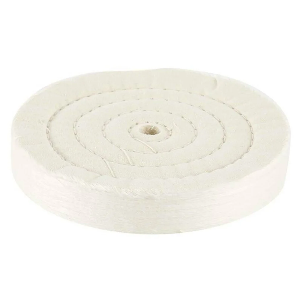 

4PC Polishing wheel Spiral Stitched Cotton Buffing Wheel For Bench Grinder