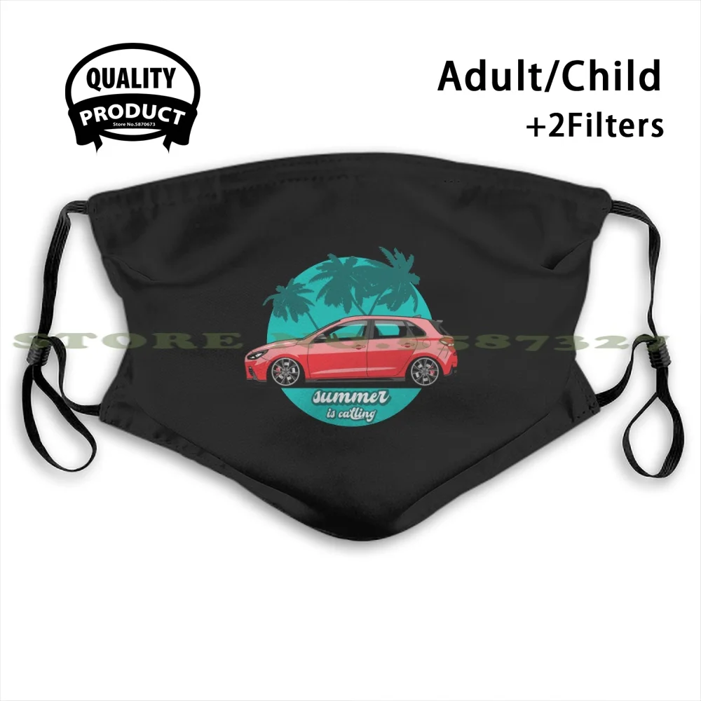 Забавная крутая Тканевая маска I30N I30 с надписью Is Call я энтузиаст настройка для