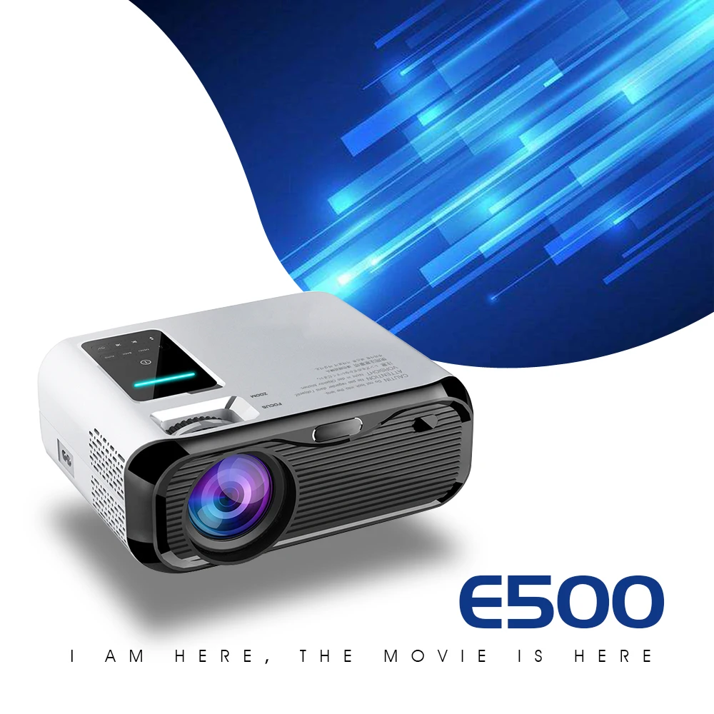 Видеопроектор Real TV E500 HD 3500 лм поддержка 1080P домашний кинотеатр видеопроектор HDMI VGA
