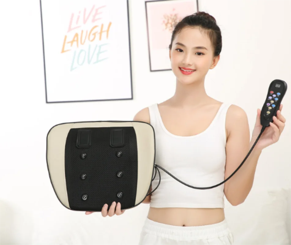 Электрический массажер для талии инструмент защиты с подогревом и импульсной