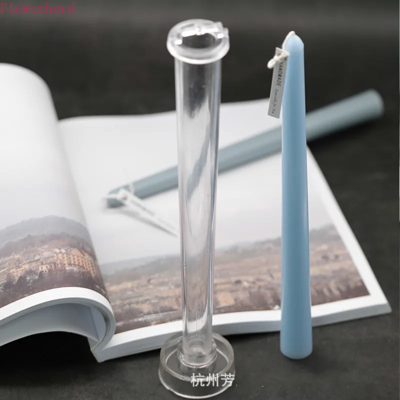 

Длинная форма для свечей для украшения на день рождения, сделай сам, самодельная акриловая Пластиковая форма для свечей в Европейском стиле...