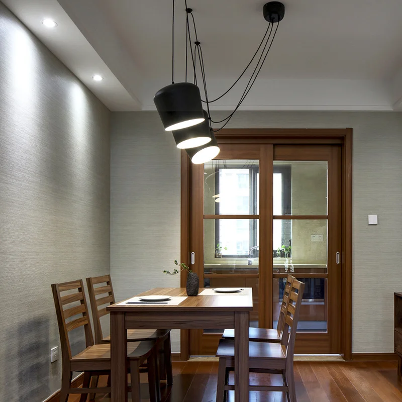 Винтажные черные подвесные светильники сделай сам железные лампы в стиле лофт