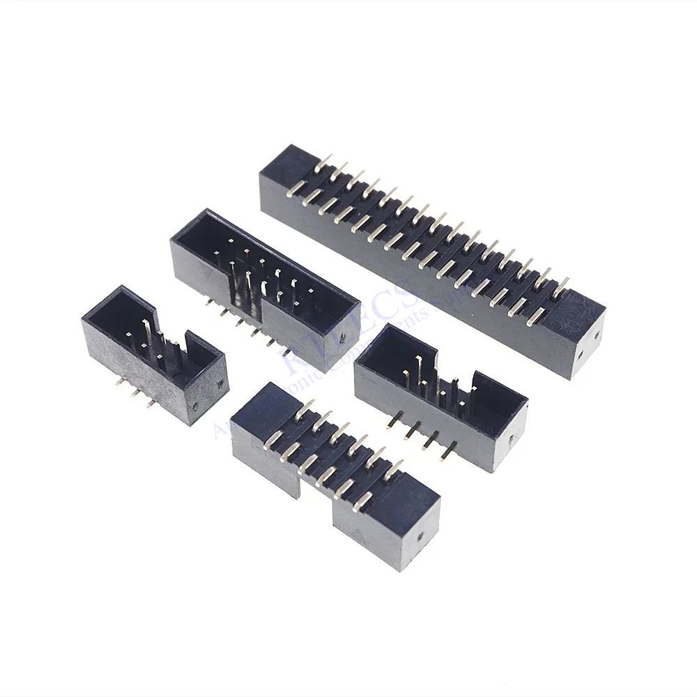 1000 шт. 0 079 дюйма 2 мм IDC Box Header 6 8 10 12 14 16 20 24 26 30 34 40 44 60 контактов стандартная печатная