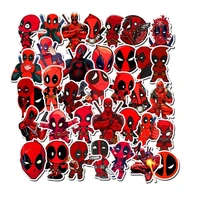 35pcsbag marvel deadpool graffiti cartoon anime stickers mobile computer water cup suitcase guitar sticker childrens toys