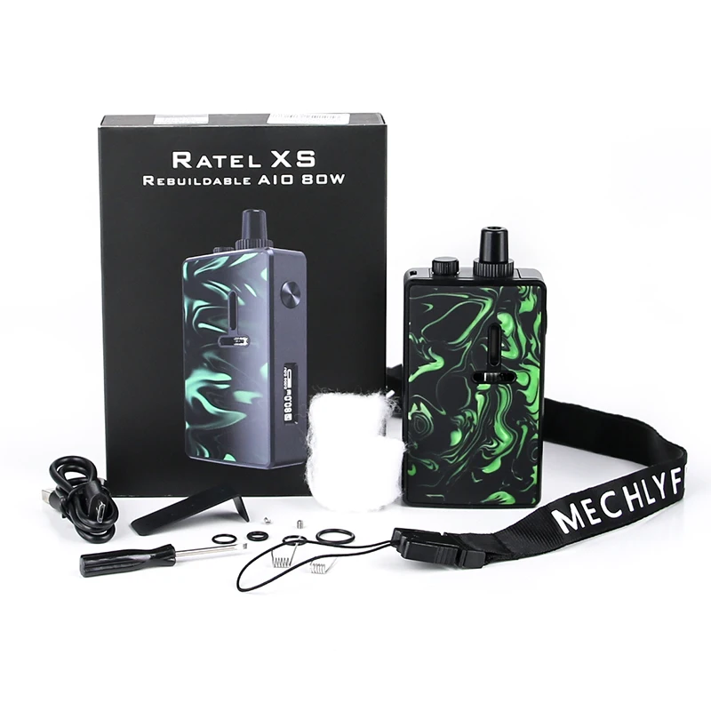 Распродажа Mechlyfe Ratel XS AIO 80 Вт TC ремонтный Pod Mod Kit питание от одного аккумулятора 18650