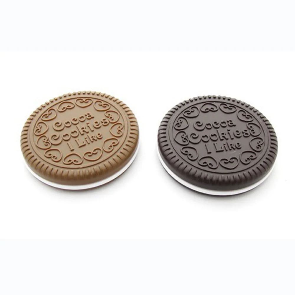 Женский инструмент для макияжа карманное зеркало Мини Темно коричневое милое