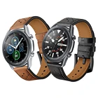 Ремешок из натуральной кожи для Samsung Galaxy Watch 3 41 мм 45 мм, сменный деловой браслет для Galaxy Active 2