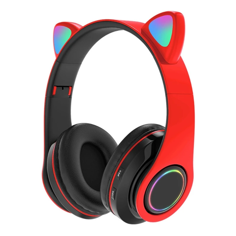 Bluetooth-Совместимость 5 0 беспроводная гарнитура с кошачьими кроличьими ушками
