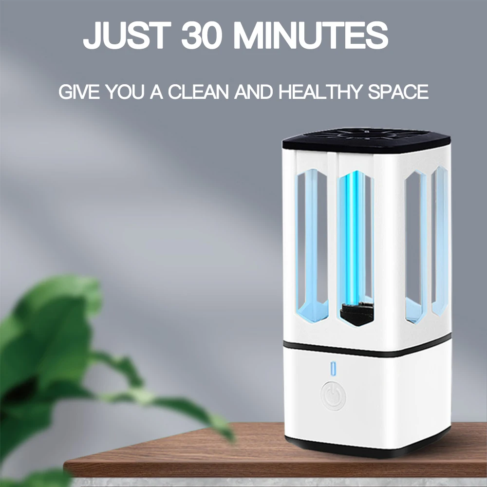 В наличии домашняя портативная ультрафиолетовая бактерицидная лампа 360 градусов