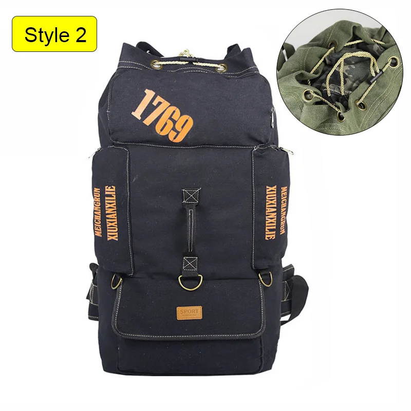 Style 2 Black 90L открытый большой емкости альпинизма сумка для мужчин посылка для пешего туризма альпинизма кемпинг рюкзаки для женщин путешествия рюкзак XA956WD - Цвет: Style 2 Black